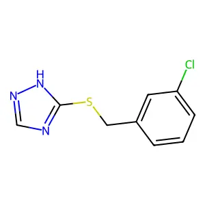 5-[(3-chlorobenzyl)sulfanyl]-1H-1,2,4-triazole structure