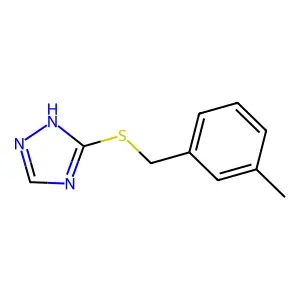 3-methylbenzyl 1H-1,2,4-triazol-3-yl sulfide structure