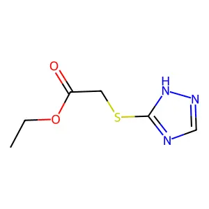 ethyl 2-(1H-1,2,4-triazol-3-ylsulfanyl)acetate structure