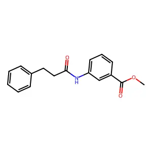 Methyl 3-(3-phenylpropanoylamino)benzoate structure