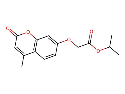 Isopropyl ((4-methyl-2-oxo-2H-chromen-7-YL)oxy)acetate structure
