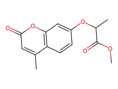 methyl 2-[(4-methyl-2-oxo-2H-chromen-7-yl)oxy]propanoate structure