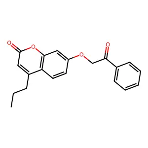 7-(2-oxo-2-phenylethoxy)-4-propyl-2H-chromen-2-one structure