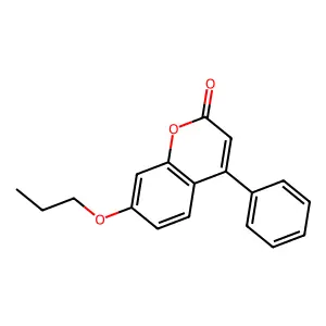 4-phenyl-7-propoxy-2H-chromen-2-one structure