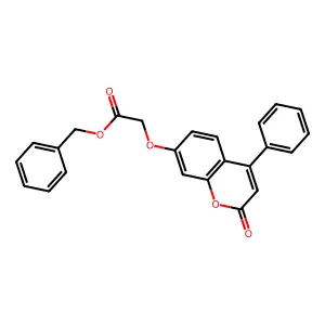 benzyl [(2-oxo-4-phenyl-2H-chromen-7-yl)oxy]acetate structure