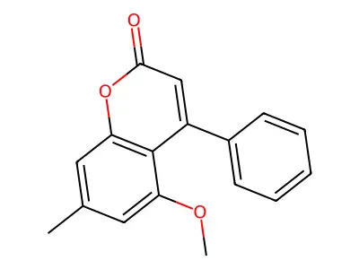 5-methoxy-7-methyl-4-phenyl-2H-chromen-2-one structure