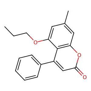 7-Methyl-4-phenyl-5-propoxychromen-2-one structure
