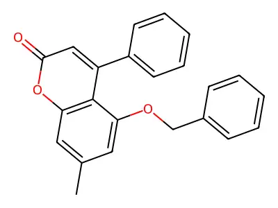 5-(benzyloxy)-7-methyl-4-phenyl-2H-chromen-2-one structure