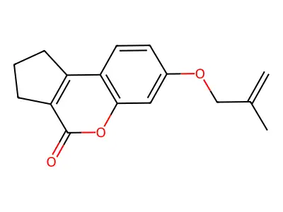 7-(2-Methyl-allyloxy)-2,3-dihydro-1H-cyclopenta[c]chromen-4-one structure