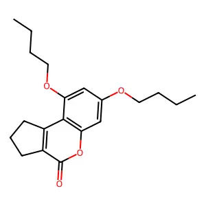 7,9-dibutoxy-2,3-dihydrocyclopenta[c]chromen-4(1H)-one structure