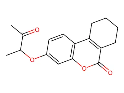 3-(1-Methyl-2-oxopropoxy)-7,8,9,10-tetrahydro-6H-benzo[C]chromen-6-one structure