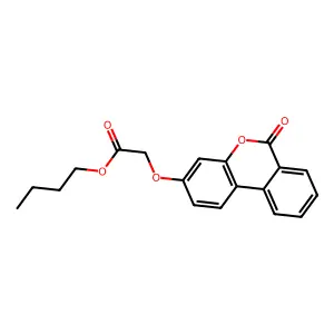 butyl [(6-oxo-6H-benzo[c]chromen-3-yl)oxy]acetate structure