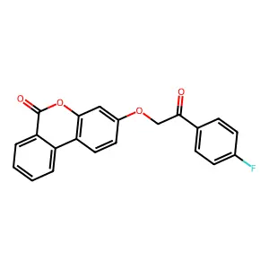 3-[2-(4-Fluorophenyl)-2-oxoethoxy]benzo[c]chromen-6-one structure