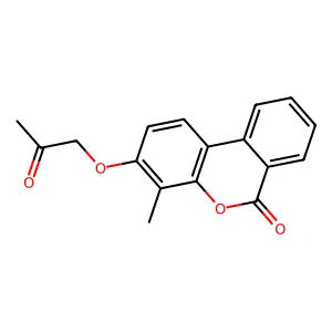 4-Methyl-3-(2-oxopropoxy)-6H-benzo[c]chromen-6-one structure