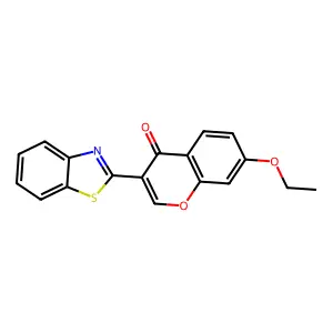 3-(1,3-benzothiazol-2-yl)-7-ethoxy-4H-chromen-4-one structure