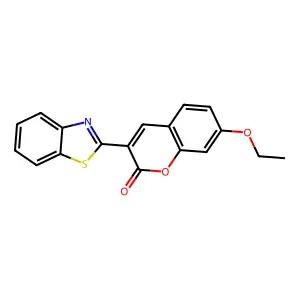 3-(1,3-benzothiazol-2-yl)-7-ethoxy-2H-chromen-2-one structure