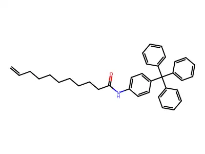 Undec-10-enoic acid (4-trityl-phenyl)-amide structure