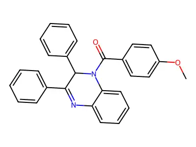 (2,3-Diphenyl-2H-quinoxalin-1-yl)-(4-methoxy-phenyl)-methanone structure