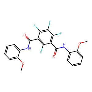 2,4,5,6-Tetrafluoro-N,N'-bis-(2-methoxy-phenyl)-isophthalamide structure