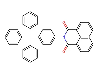 1H-Benz[de]isoquinoline-1,3(2H)-dione, 2-[4-(triphenylmethyl)phenyl]- structure