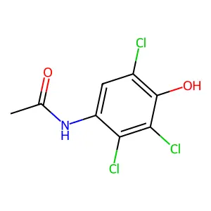 N-(2,3,5-trichloro-4-hydroxyphenyl)acetamide structure