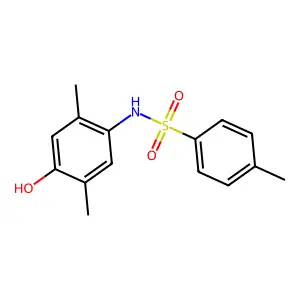 N-(4-hydroxy-2,5-dimethylphenyl)-4-methylbenzenesulfonamide structure