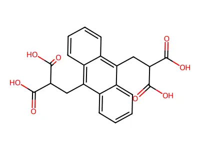 9,10-Anthracenediyl-bis(methylene)dimalonic acid structure