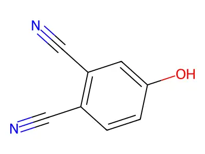 4-Hydroxybenzene-1,2-dicarbonitrile structure