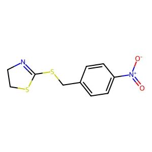 2-(4-Nitro-benzylsulfanyl)-4,5-dihydro-thiazole structure