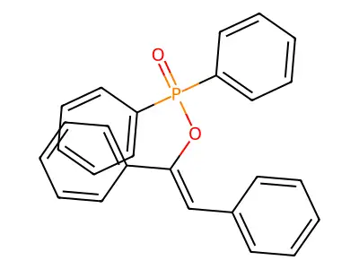 (2-Diphenylphosphoryloxy-2-phenylethenyl)benzene structure