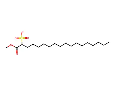 2-磺基硬脂酸-1-甲酯 structure