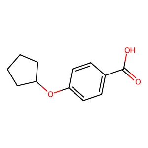 4-(Cyclopentyloxy)benzoic acid structure