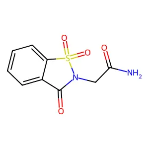 2-(1,1,3-Trioxo-1,2-benzothiazol-2-yl)acetamide structure