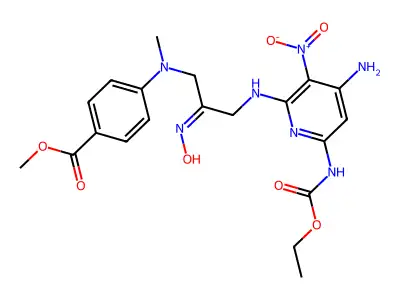 methyl 4-[[(2E)-3-[[4-amino-6-(ethoxycarbonylamino)-3-nitrop structure