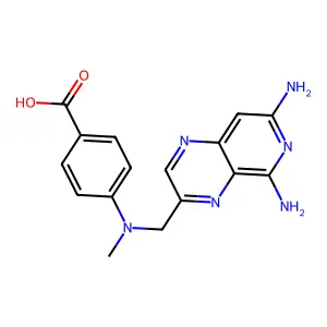 BENZOIC ACID, p-(((5,7-DIAMINOPYRIDO(3,4-b)PYRAZIN-3-YL)METHYL)METHYLAMINO)- structure