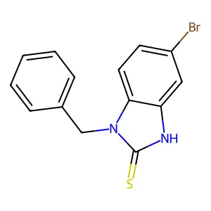 3-benzyl-6-bromo-1H-benzimidazole-2-thione structure