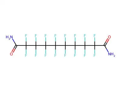 Perfluorosebacamide structure