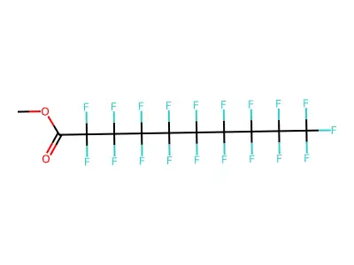 Methyl 2,2,3,3,4,4,5,5,6,6,7,7,8,8,9,9,10,10,10-nonadecafluorodecanoate structure