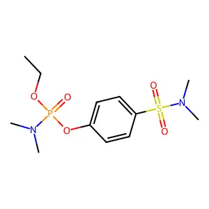 4-(Dimethylsulfamoyl)phenyl ethyl N,N-dimethylphosphoramidate structure