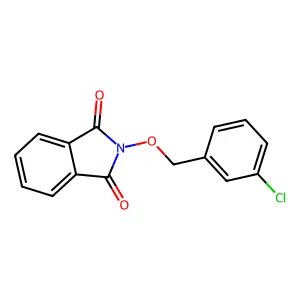 2-[(3-Chlorophenyl)methoxy]isoindole-1,3-dione structure