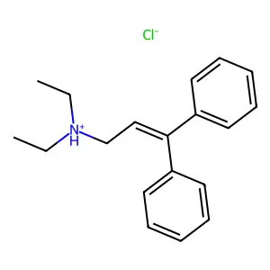 N,N-Diethyl-3,3-diphenylprop-2-en-1-amine--hydrogen chloride (1/1) structure