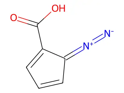 1,3-Cyclopentadiene-1-carboxylicacid, 5-diazo- structure
