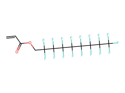 2,2,3,3,4,4,5,5,6,6,7,7,8,8,9,9,9-Heptadecafluorononyl acrylate structure