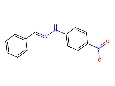 N-(benzylideneamino)-4-nitroaniline structure