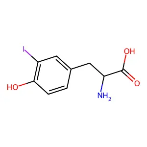 3-碘酪氨酸 structure
