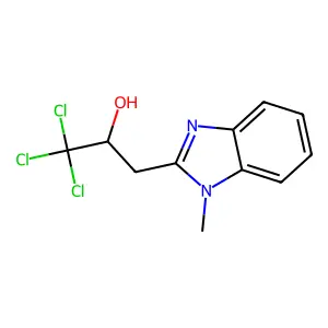 1,1,1-trichloro-3-(1-methyl-1H-benzimidazol-2-yl)propan-2-ol structure