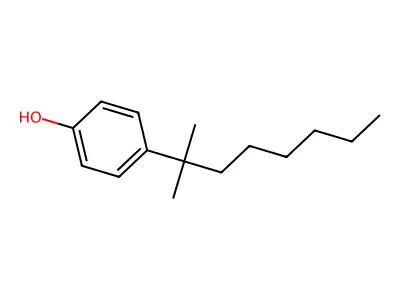 p-(1,1-Dimethylheptyl)phenol structure