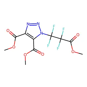 1-(1,1,2,2-Tetrafluoro-2-methoxycarbonylethyl)-4,5-bis(methoxycarbonyl)-1,2,3-triazole structure
