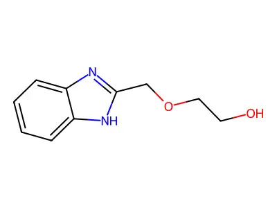 2-(1H-benzimidazol-1-ylmethoxy)ethanol structure