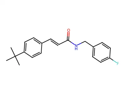 3-(4-(Tert-butyl)phenyl)-N-(4-fluorobenzyl)acrylamide structure